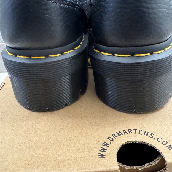 Dr.Martens Addina Floral Mary Janes Shoe Black Chunky Grundge aesthetic size 7 - Picture 8 of 15